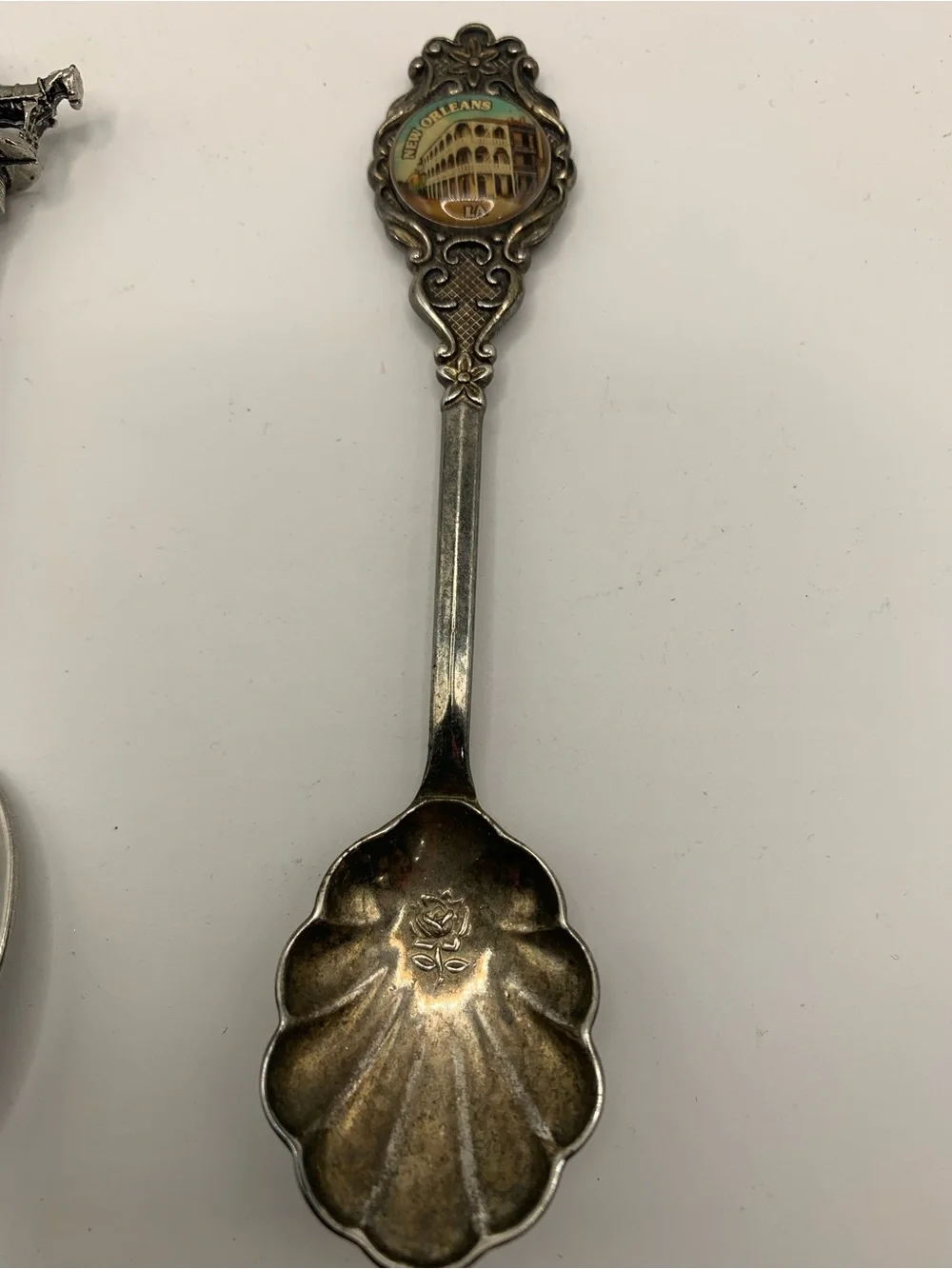 Vintage New Orleans Silver-Tone Collectible Souvenir Spoon - Silver Finish